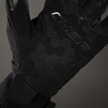Chiba Fahrrad Handschuhe Classic - winddichter Softshell - schwarz/silber - 1 Paar
